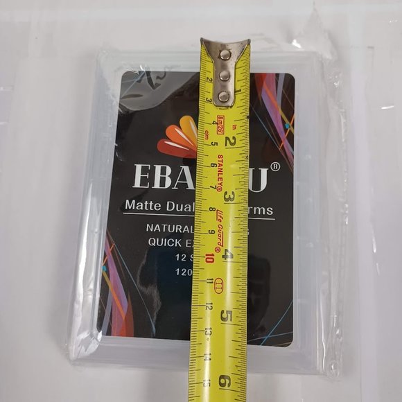 Ebanku False Nail System NEW Matte Dual Nail Forms 120 Pieces (12 Sizes) W/Case - Picture 7 of 8